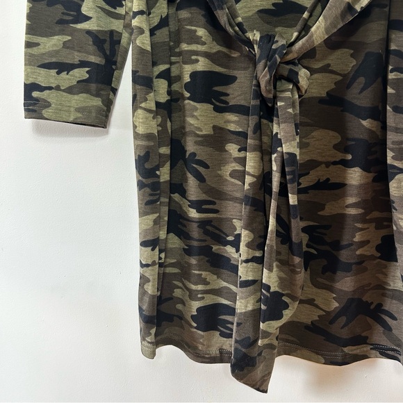 SHEIN Camo Print Mini Dress With Tie Waist 1X - Picture 5 of 7